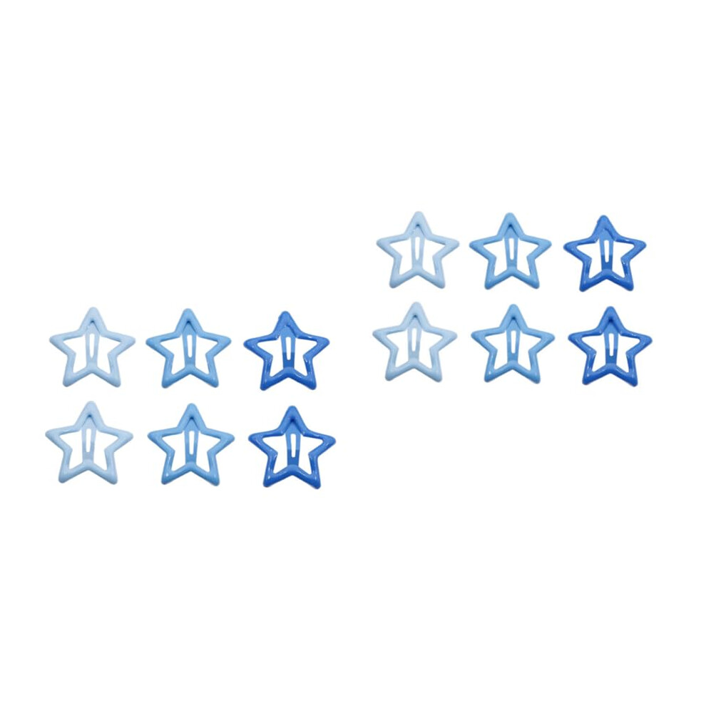 12 Pezzi Blue Star Hairpin Fashi