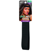 DONNA Adjustable Lace Melt Band Comfortable Non Slip Laying Edges Suitable for All Hair Types Soft and Stretch Headband for Women 1pc Black Colo
