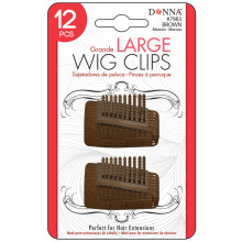 Donna Wig Clips 12pcs Wig Clips Wig Clips Hair Extension 1PC (BROWN LARGE)