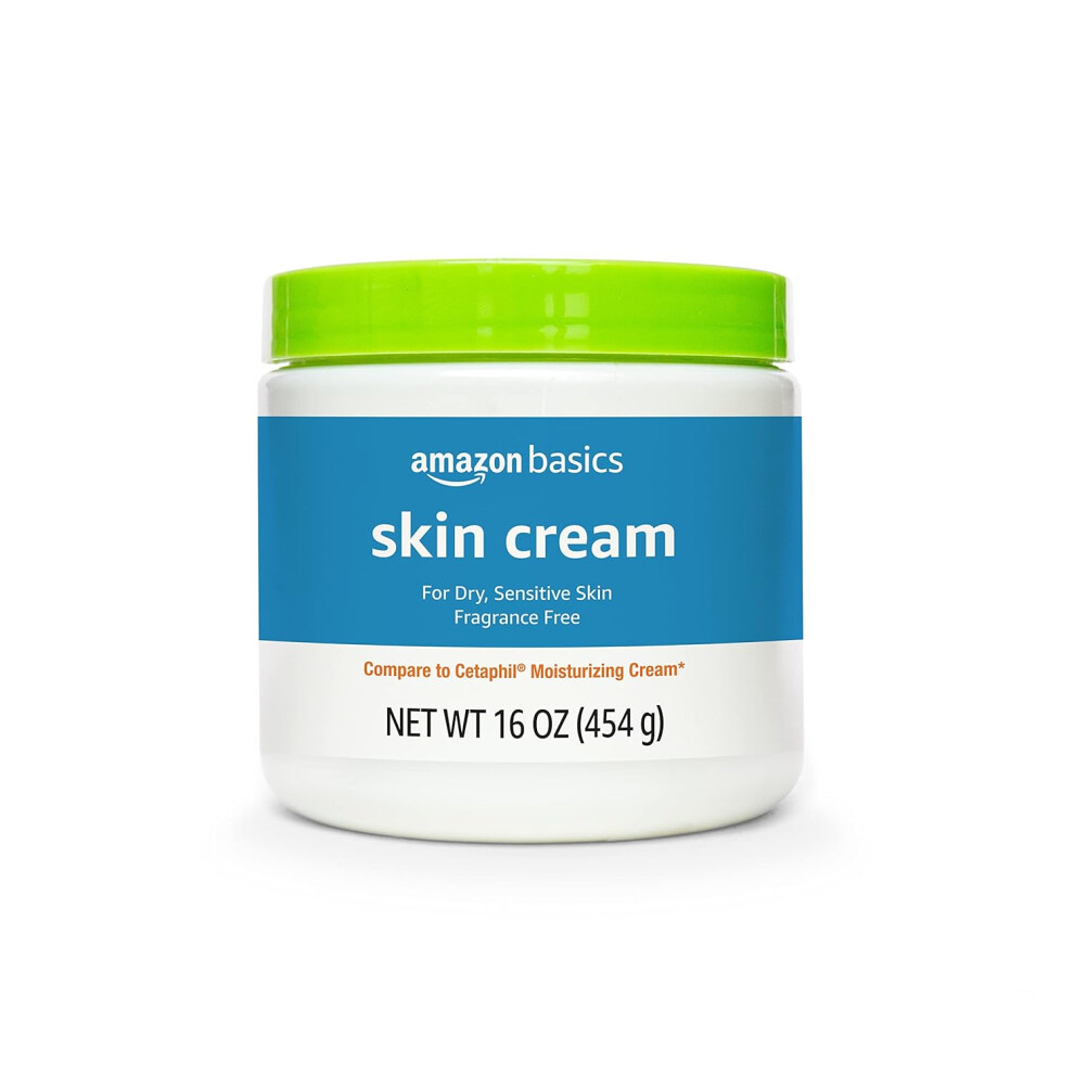 Amazon Basics Ultra Moisturizing Skin Cream for Dry  Sensitive Skin Dermatologist Tested Fragrance Free 16 Ounce 1 Pound Pack of 1 Previously Solimo