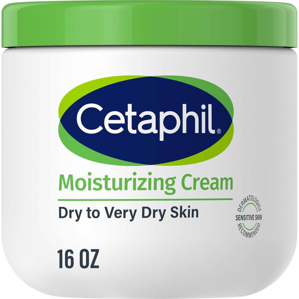 Cetaphil Face  Body Moisturizer Hydrating Moisturizing Cream for Dry to Very Dry Sensitive Skin NEW 16 oz Fragrance Free NonComedogenic NonGreasy