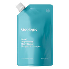 Geologie Moab Superclean Body Wash Navulverpakking | Bergamot + Jeneverbes | 16 fl oz