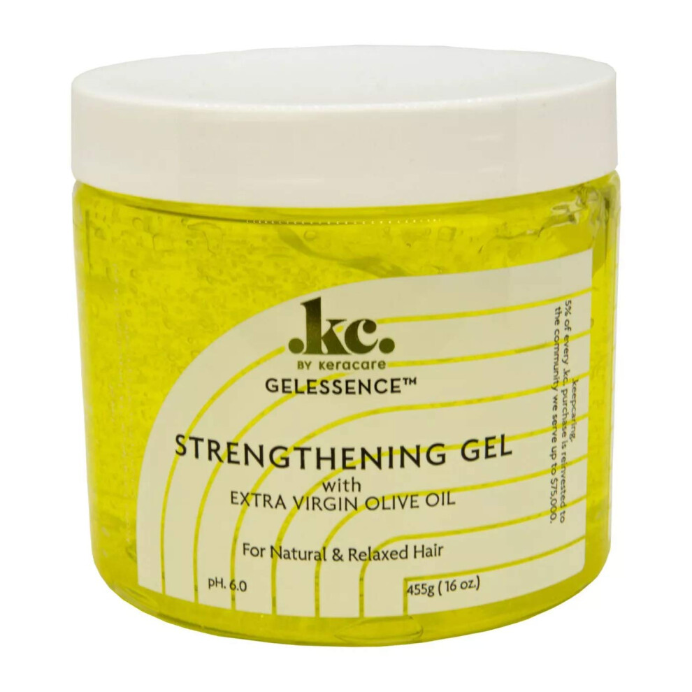 Photos - Hair Styling Product KeraCare GelEssence Strengthening Gel 16 ounce with Extra Virgin Olive Oil EVOO Strengthens Hair Adds Shine Flake Free Vegan