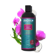 Aleavia Body Cleanse - Jabón Corporal Orgánico y Natural con Aceite de Orquídea - 16 Oz