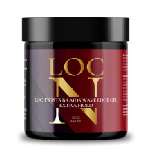 LOC N GEL LOC Twists Braids Wave Edge Gel 16 OZ Extra Hold