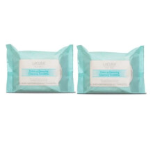 Lacura ansigtspleje make-up fjernelse af renseh?ndkl?der 7,4 x 7,2 tommer 18,8 x 18,3 cm 25 ct (to poser)