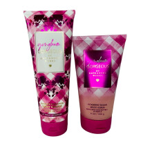 Bath and Body Works Dmsk Gingham Gorgeous Ultimate Hydration telov krm a penov cukrov peeling