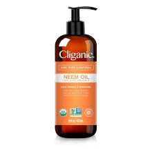 Cliganic Organiczny olejek z Neem do skry twarzy i roslin (16 uncji) 100% czysty | Naturalny, tloczony na zimno, bez GMO