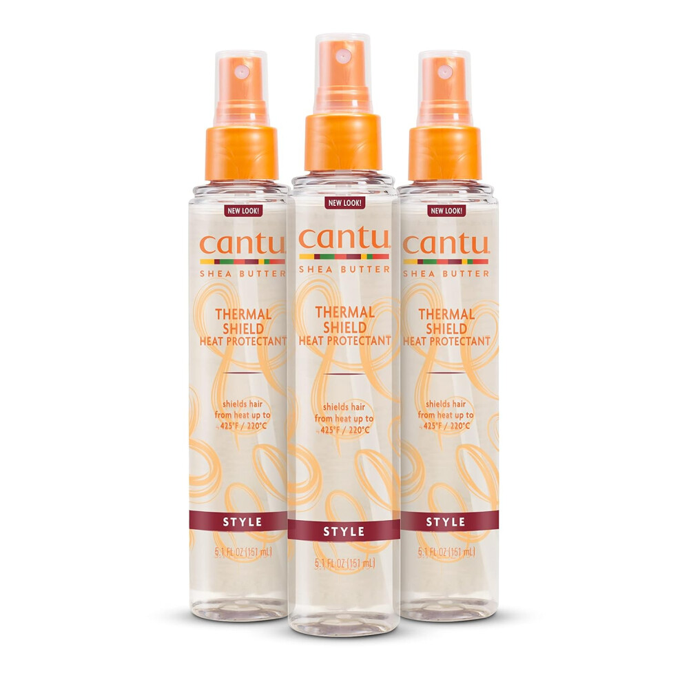 Cantu Thermal Shield Heat Protectant with Shea Butter 51 fl oz Pack of 3