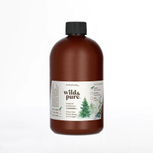 Wild & Pure EWG Verified All Natural Plant-Based EcoBalance Cleanser - 18 Oz Refill | pH-balanceret og mikrobiomvenlig | Body Wash, der ikke skyl