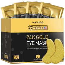 Maskiss 24k Gold Under Eye Patches (50 Pairs) eye mask Collagen Skin Care Products Eye Patches for Puffy Eyes eye masks for dark circles and puff