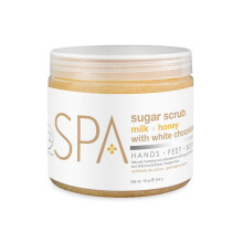 BCL SPA Suikerscrubmelk + honing met witte chocolade 16 oz