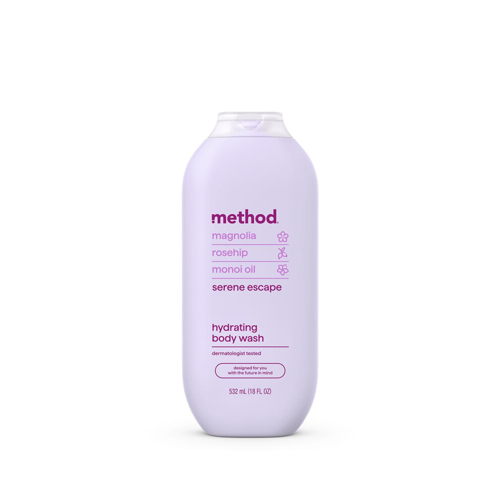 Method Body Wash Serene Escape Magnolia  Rose Hip  Monoi Oil notes 18oz