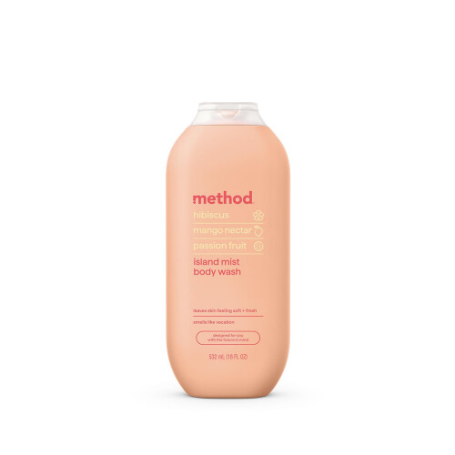 Method Method Body Wash Island Mist Hibiscus  Mango Nectar  Passion Fruit notes 18oz