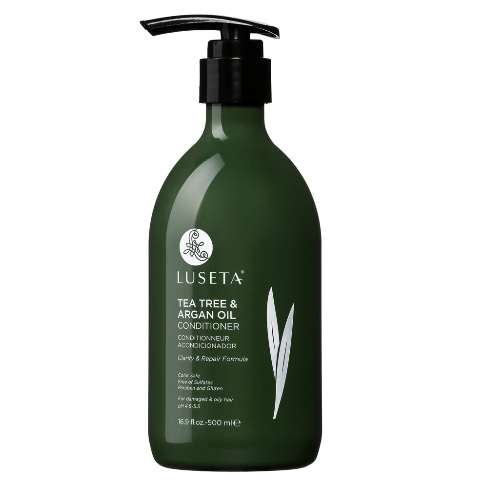 L Luseta Luseta Tea Tree Oil Conditioner Natural Anti Dandruff Treatment For Dry And Damaged Hair Sulfate Free Safe For Color Treated Hair 169Oz