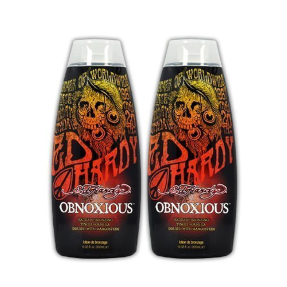 Lot 2 Ed Hardy odieux lotion int   rieure de lotion int   rieure Acc   l   rateur Bronzer Dark Tan Bed