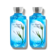 Bath and Body Works Sea Island Shore Shower Gel 10 Oz 2 Pack (Sea Island Shore)