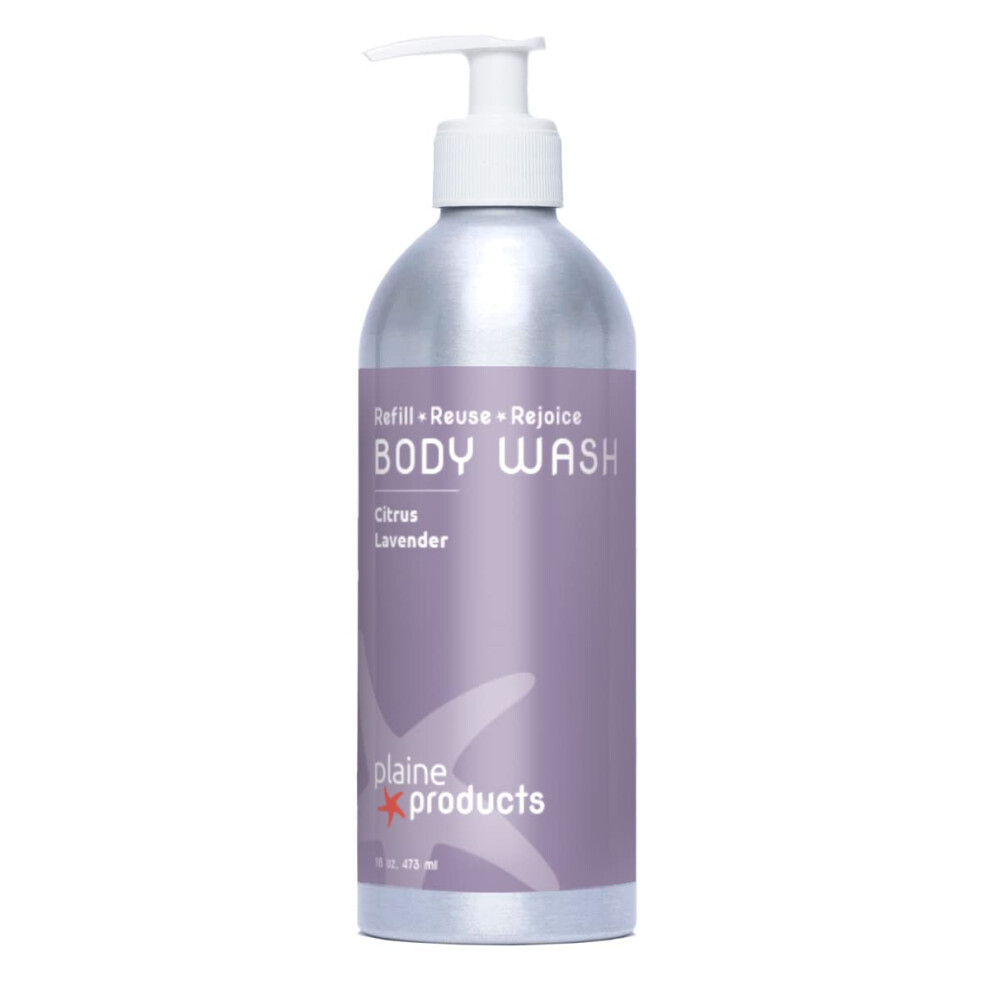 Fun Af Products (All),Fun Af Products - Juicy Af Plaine Products Returnable Refillable Body Wash Citrus Lavender 16 Oz Original With Pump