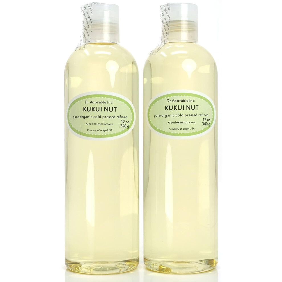 Dr Adorable 24 Oz Kukui Nut Oil 100 Pure Natural Organic Cold Pressed 2 Of 12 Oz