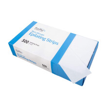 ForPro Professional Collection Non-Woven Epilating Strips White Tear-Resistant Pre-Cut Strips For Hair Removal 3"""" W x 9"""" L 500-Count