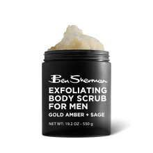 Ben Sherman Exfoliating Body Scrub For Men with Shea Butter Vitamin A and C Moisturizing Hydrating Body Scrub for Healthy Skin