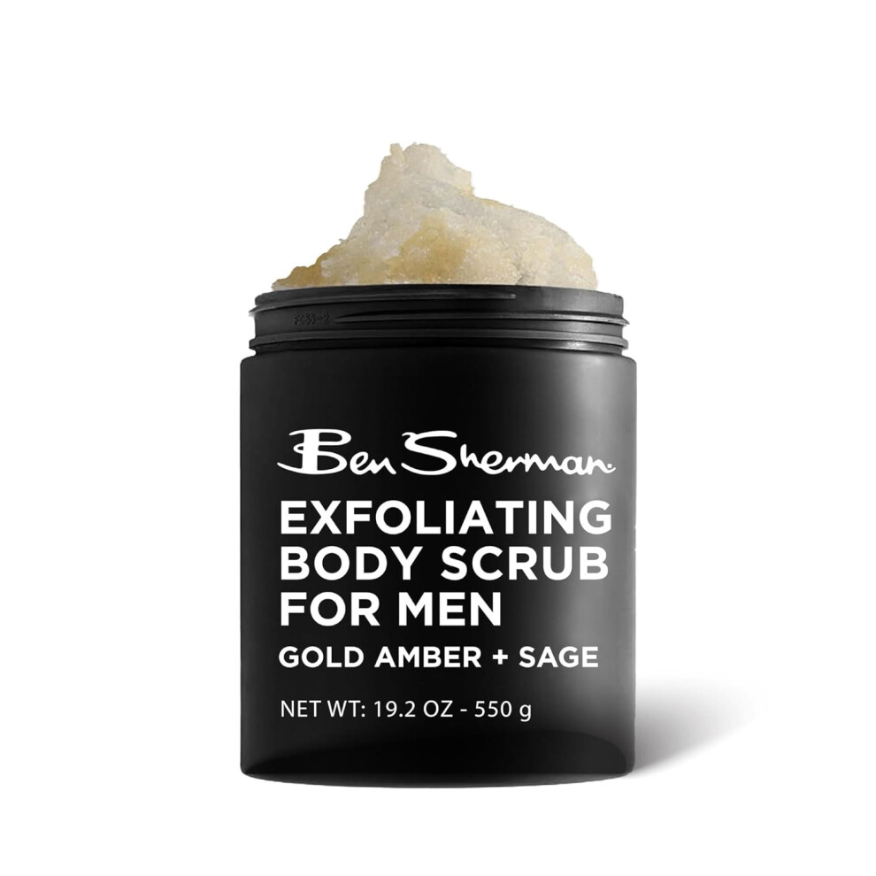 Ben Sherman Exfoliating Body Scrub For Men with Shea Butter Vitamin A and C Moisturizing Hydrating Body Scrub for Healthy Skin