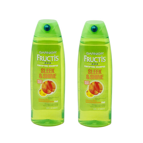 Garnier Garnier Fructis Shampoo Sleek & Shine 384ml Droog/Frizzy (2 Pack)