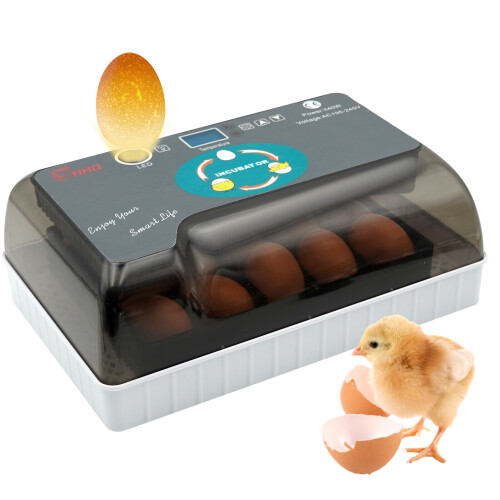 Digital 12 Egg Incubator Temperature Control Turning Chicken Hatcher Automatic