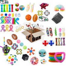 30Pcs Fidget Toys Bundle: Push Pop Bubble Sensory Set, Non-Toxic Silicone, Stress Relief for Kids & Adults