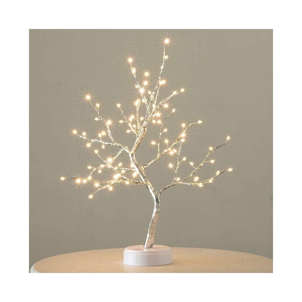 Weihnachten Birke Baum Licht Up 108 Led Warm Weiß Zweig Baum Lampe Home Decor Licht-image