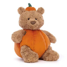 35CM Halloween Calabaza Oso Peluche Corto Peluche Oso Peluche Muñeca
