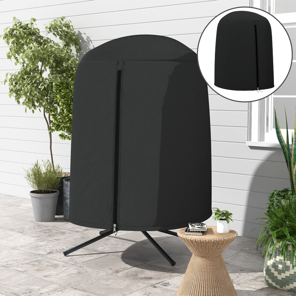 Outsunny Unisex Black Hanging Egg Chair Cover Outdoor Swing Chair Cover Waterproof, - Image 4