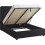 Seconique Madison Ottoman 4'6" Double Bed Black Velvet Fabric with Buttoned Studs 1