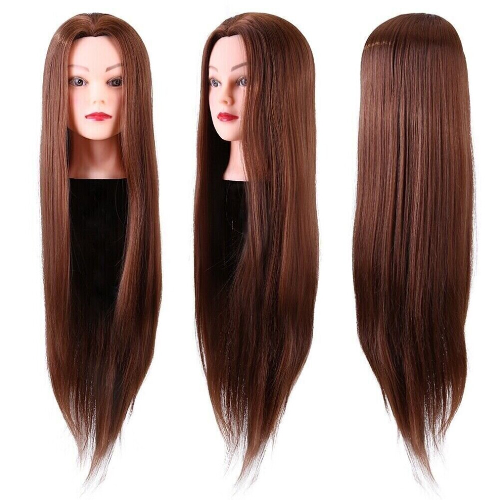 Mdsrjone Salon Real Human Hair Training Head Hairdressing Styling Mannequin Doll&Clamp Not,Specified