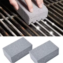 2x BBQ Grill Cleaning Brush Brick Block Barbecue Cleaning Pumice Brick