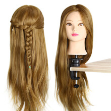 Tête de formation en cheveux 26 pouces, 30% cheveux réels, mannequin coiffure MDSRJONE pour pratique en salon