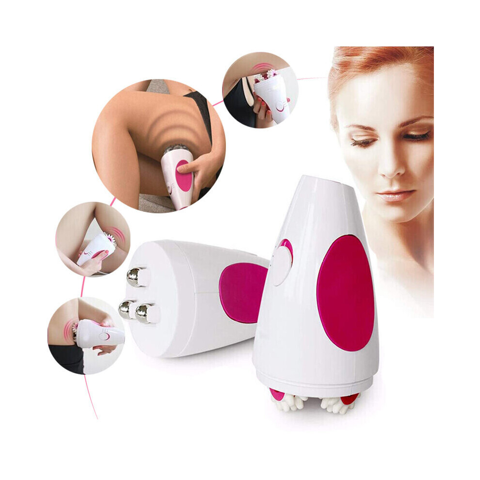 Mdsrjone Massage Lose Weight Machine Roller Instrument Abdominal Exercise Handle-Held 3D Electric Machine Full Body Slimming Massage Tool
