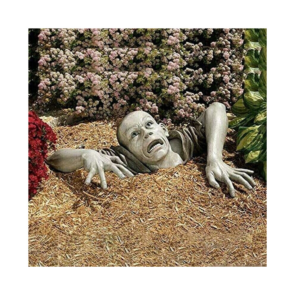 Zombie Garden Statue Polyresin Sculpture Decor Halloween Yard Patio Home Outdoor