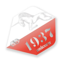 Unicorn Darts Ultra Fly.100 PLUS Shape Micron Dart Flight - Icon Red