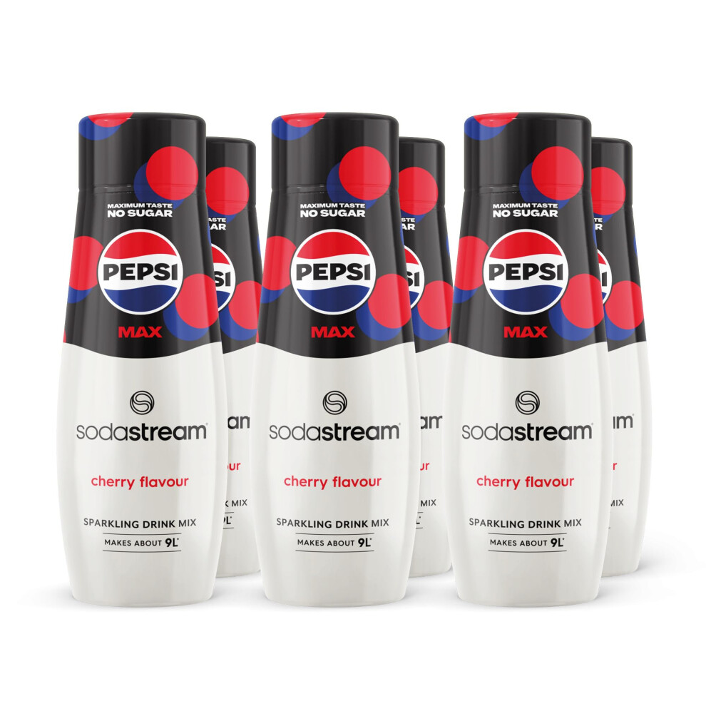Sodastream Pepsi Max Cherry, Soda Mix For Carbonated Low Calorie Cherry Cola Flavoured Drink, Official Sparkling Soft Drink Flavour With No Sugar ? 44