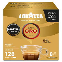 Lavazza, Espresso A Modo Mio Qualit? Oro Sinfonia Perfetta, 128 Capsule Caff?, con Note di Fiori e Frutta, 100% Arabica, Intensit? 8, Tostatura Media,