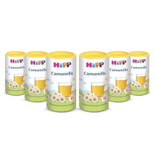 HiPP - Tisana alla Camomilla Solubile, Estratto Granulare Istantaneo di Camomilla, con Isomaltulosio, Sapore Delicato, Protegge i Denti, 6 Confezioni