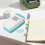 Tab Punch Handheld Folder Loose Leaf Separator Label Craft Paper cutter puncher, Flat 6