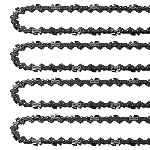 4Pcs 18Inch Chainsaw Chain 62 Drive Links 0.05In Gauge, 3/8In Pitch, 18In Replacement Low-