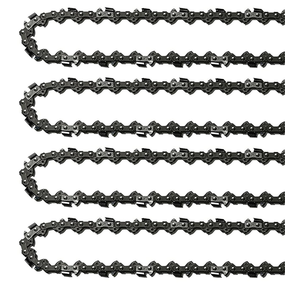 Torribaly 4Pcs 18Inch Chainsaw Chain 62 Drive Links 0.05In Gauge, 3/8In Pitch, 18In Replacement Low