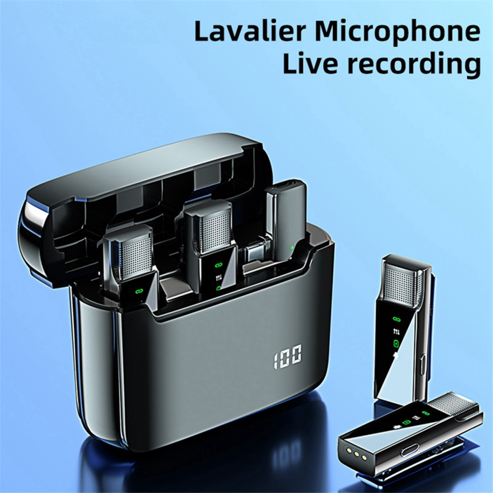 Microfono Lavalier Wireless S16S Riduzione Del Rumore Radio Uno A Due Riverberi Video Trasmissione In Diretta