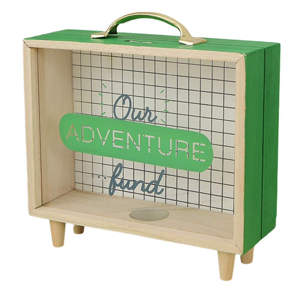 Adventure Archive Box, Travel Shadow Ticket Box Con Fessura, Scatole Dei Ricordi Da 8 Pollici Per Ricordi Verdi