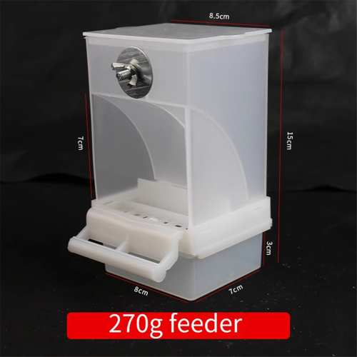 White Bird Feeders Automatic Parrot Feeder Drinker Seed Food Container Κλουβί για μικρούς και μεσαίους παπαγάλους 2