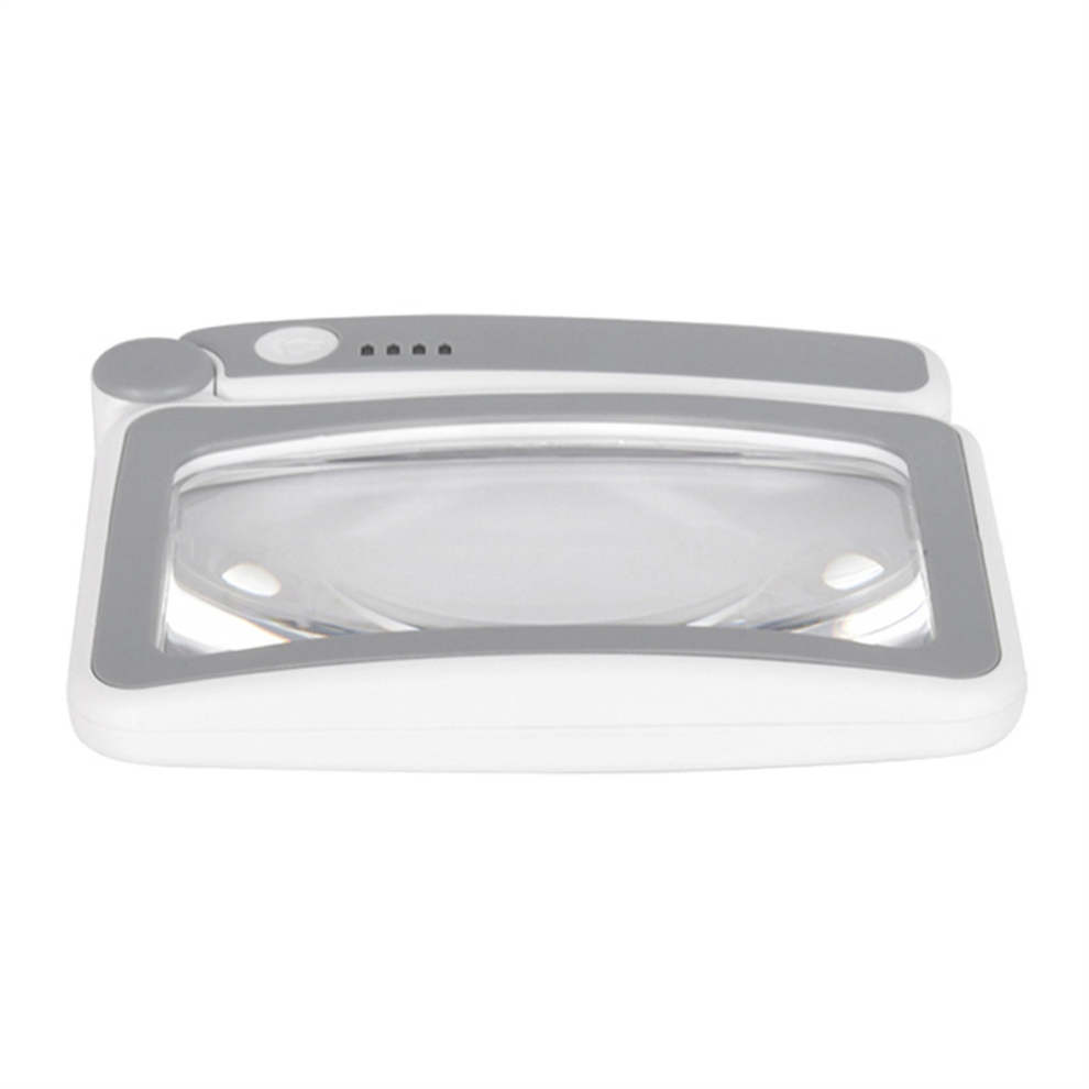Torribaly Lighted Magnifier For Close Work Reading 3.5X Folding Handheld Led Illuminated Rectangular