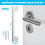 2 Pcs Door Latch Guard Plate Outswing Angle Protector Cover Shield L Shaped Security 7Inch 7